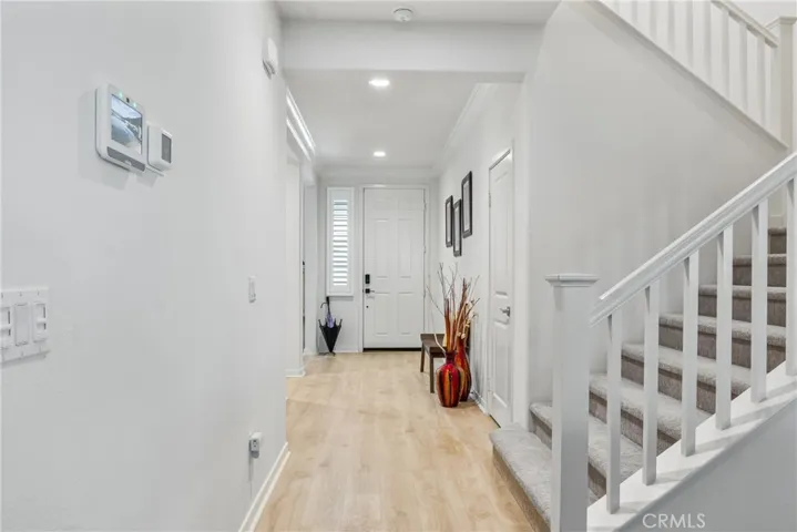 Staircase to upper level from Entry hall