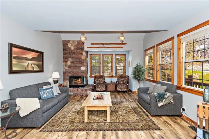 A warm cozy family room