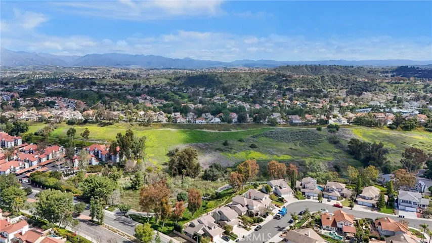 Green belt areas surrounding the development. Looking toward the Saddleback mountains.