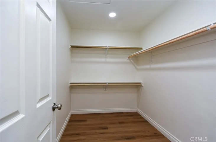 Large walk in closet