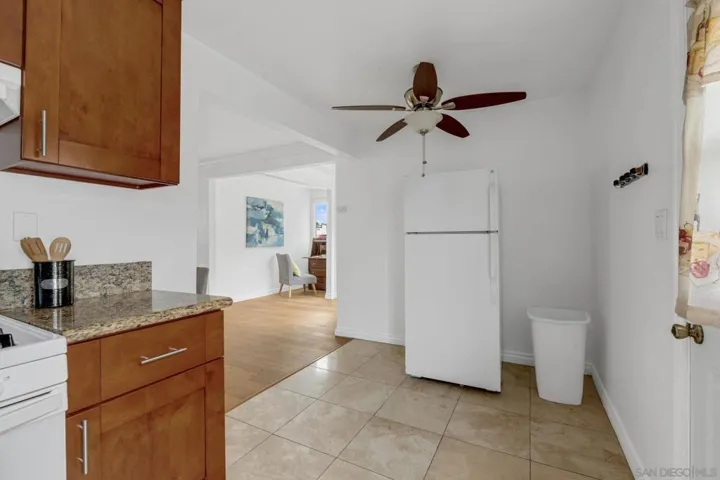 Another angle shot of the space outside the kitchen.
