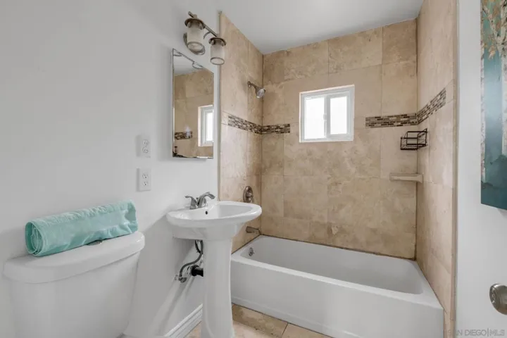 The bathroom was upgraded about 8 years ago.