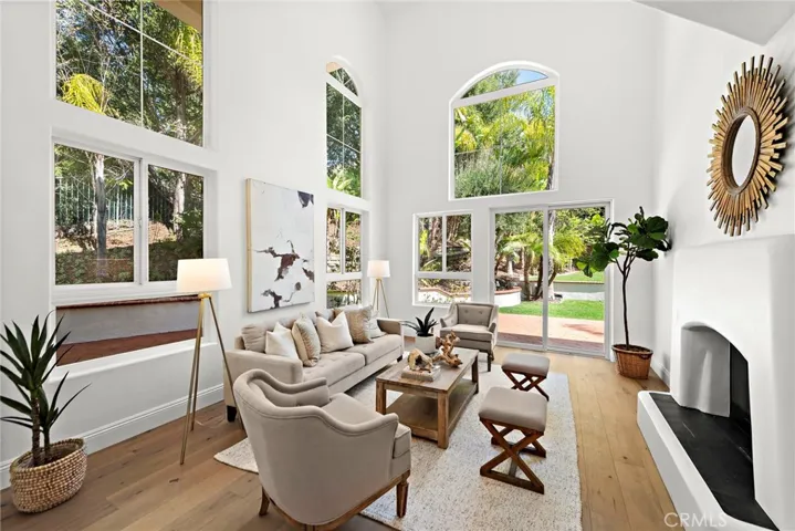 Formal Living Room with Vaulted Ceiling