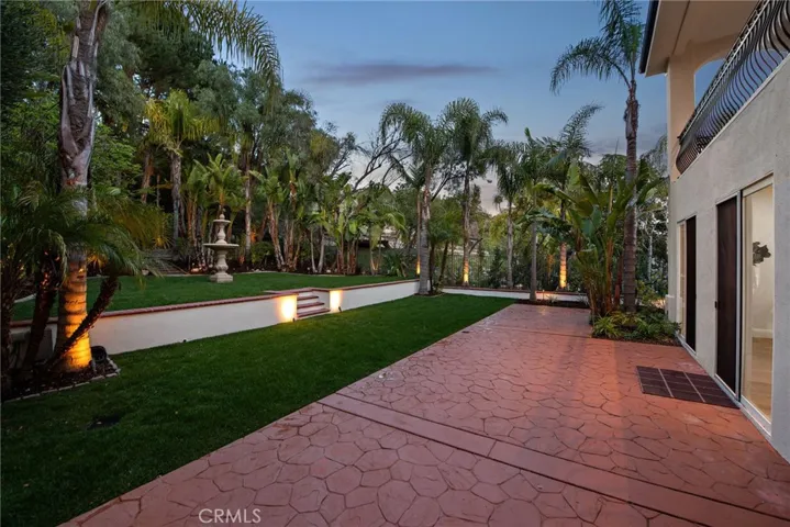 Lighted Backyard