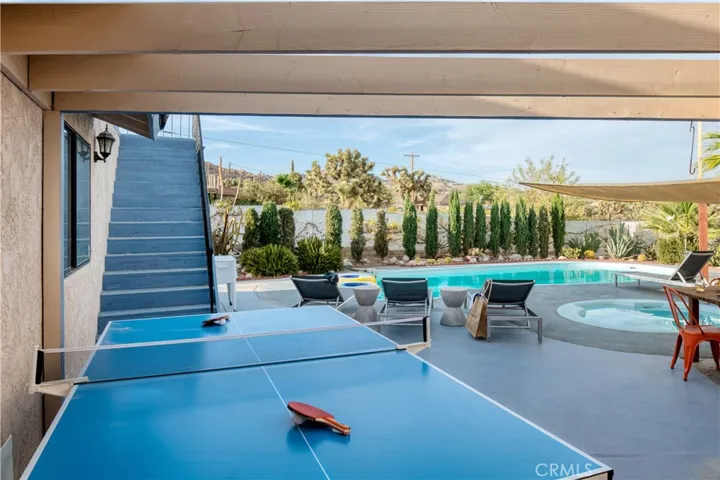 Ping-Pong Table in Patio Area
