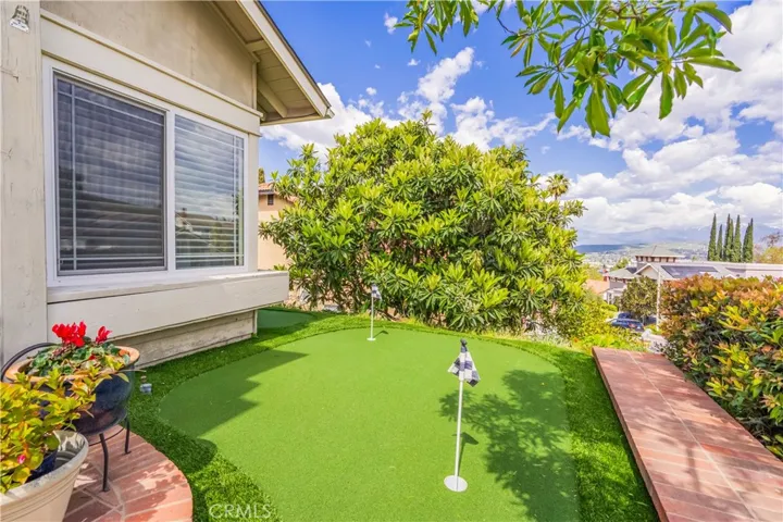 Putting Green Near the Entry