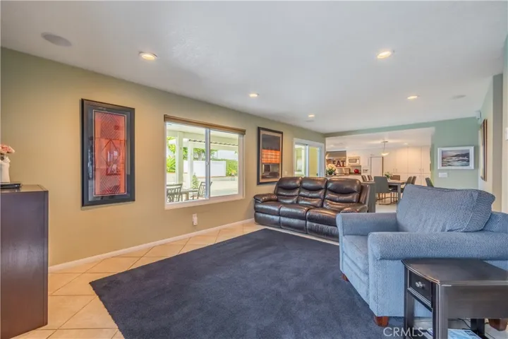 Family Room with In-Ceiling Speakers & Recessed Lighting