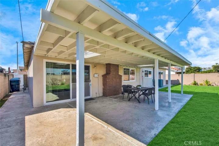 Covered Patio with Skylight Perfect Space for Evening Barbecues while Enjoying Ocean Breezes