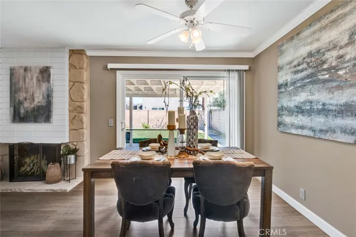 Dining Room with Ceiling Fan