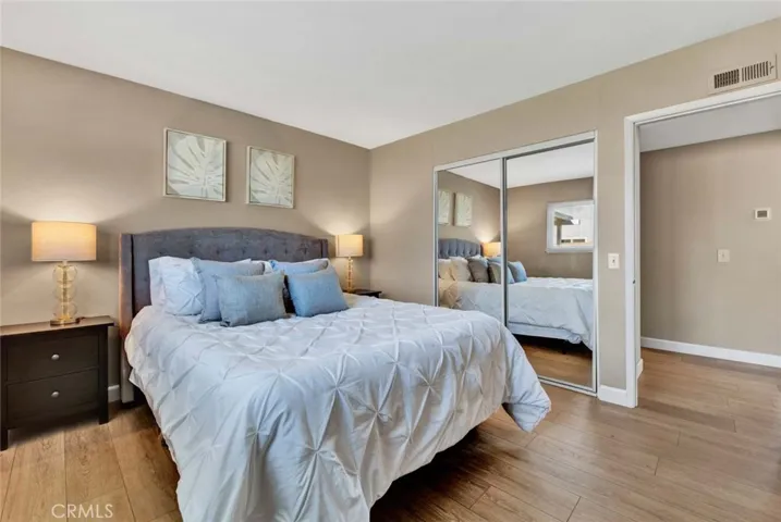 Bedroom #2 has Mirrored Closet