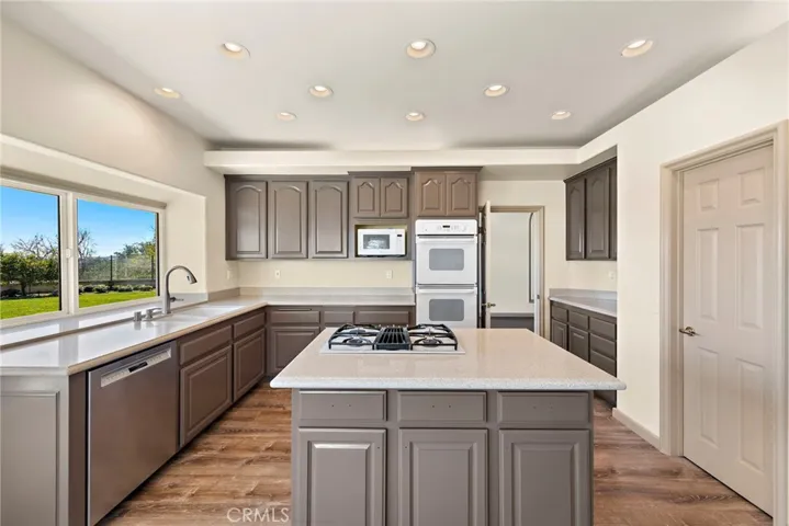 Kitchen with Island and Walk-in Pantry