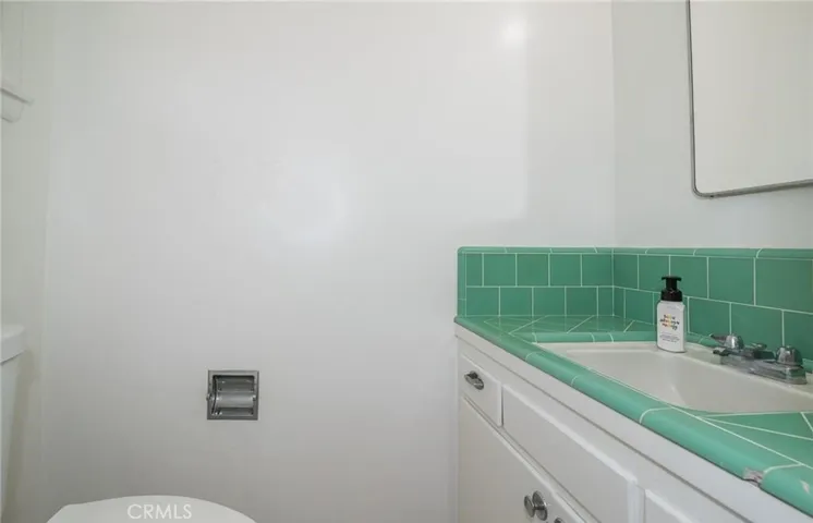 Bath near laundry