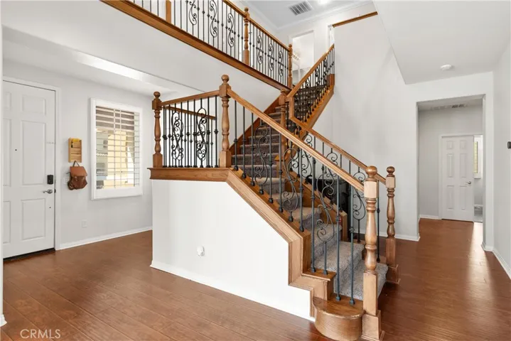 Front door and stairs