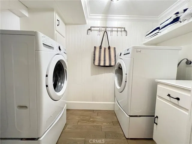 Separate laundry room on main level.