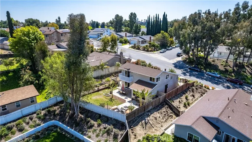 Another aerial view of back.  Notice how private the lot is!