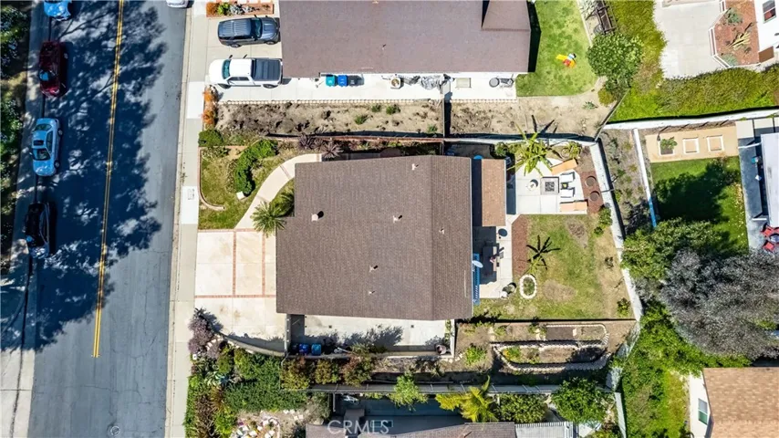 Aerial view of home.  Private, large lot