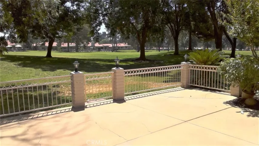 View of golf course from patio