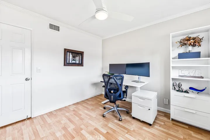 Third bedroom has ample space to be a nursery or office