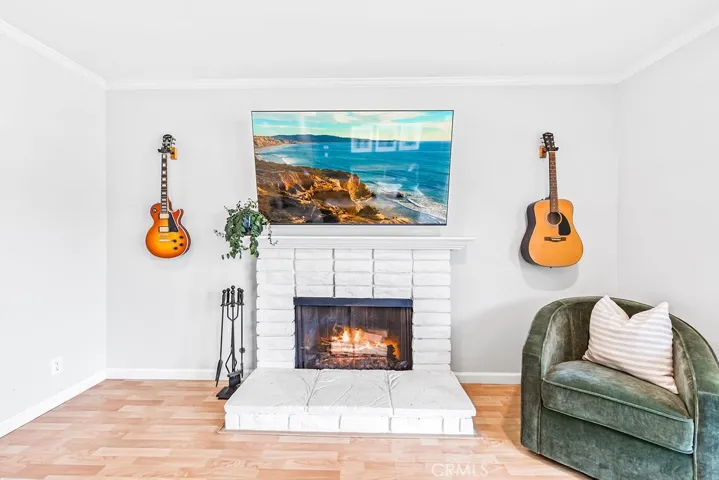 Fire place in family room