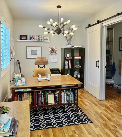 Califa pantry photo with barn door