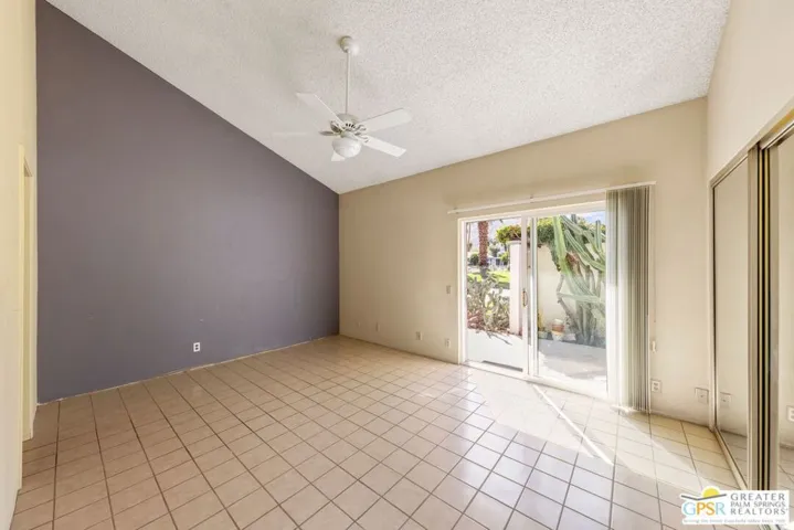Main bedroom suite with patio