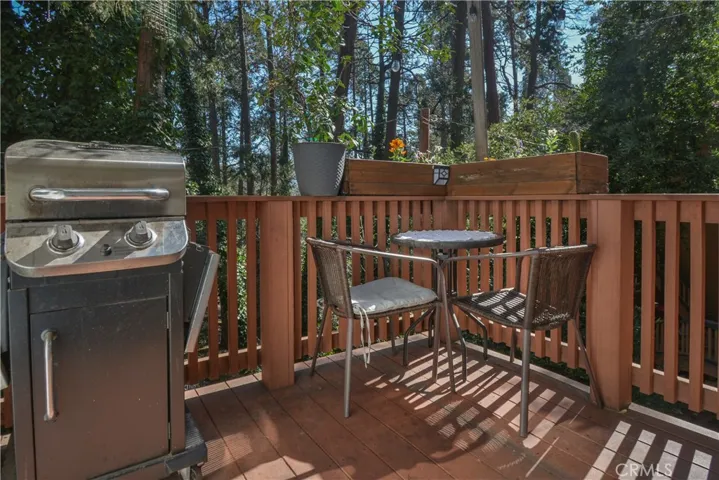Deck off kitchen