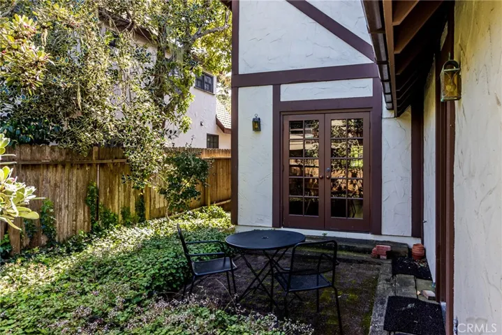Courtyard off of the dining room
