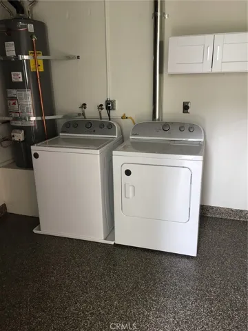 Garage with laundry