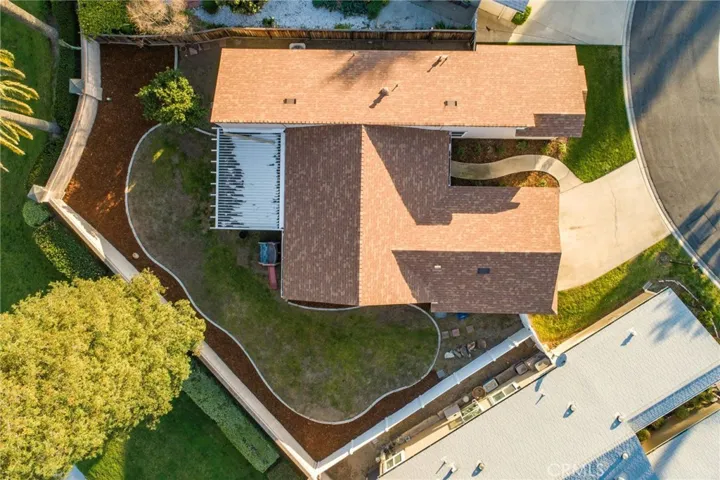 Aerial view of home