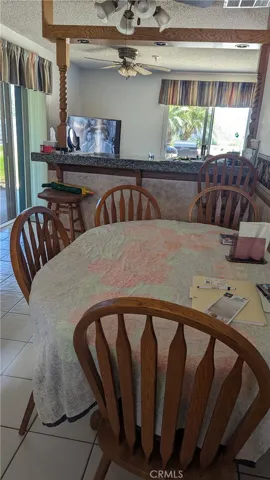Eating Area in Kitchen.  Counter/Eating Area between kitchen and family room