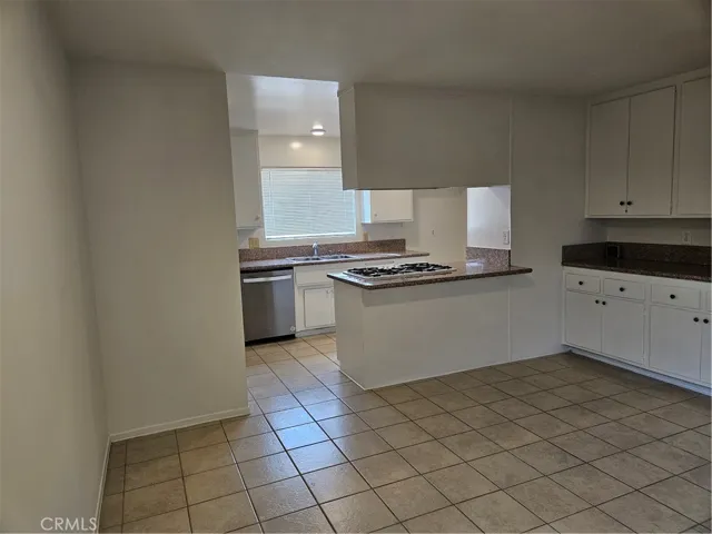 Family room adjacent to kitchen