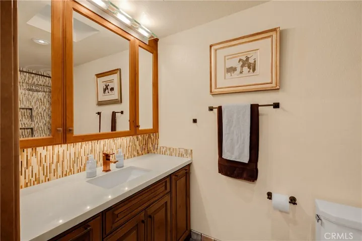 Remodeled Hallway Bathroom Vanity
