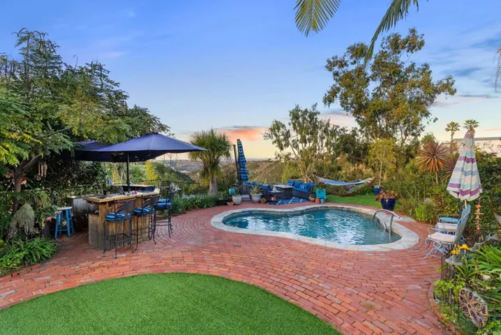 Party at the bar space by the pool.
