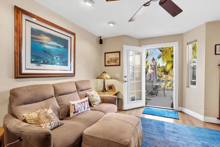 This downstairs room also has an exterior entrance down the side of home to backyard.