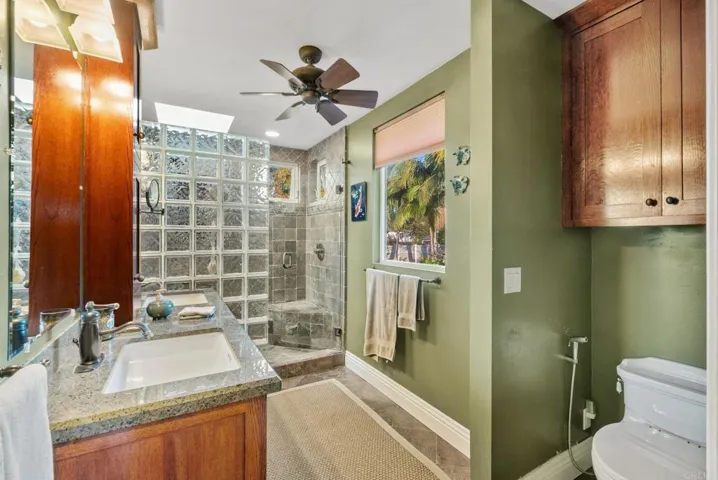 Another angle of the primary bedroom bathroom.