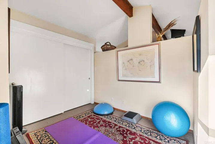 This is the 2nd room located on the 2nd floor at the top of the stairs.