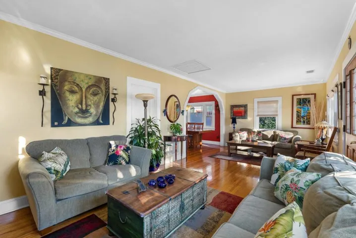 Love the well maintained, original wood floors.