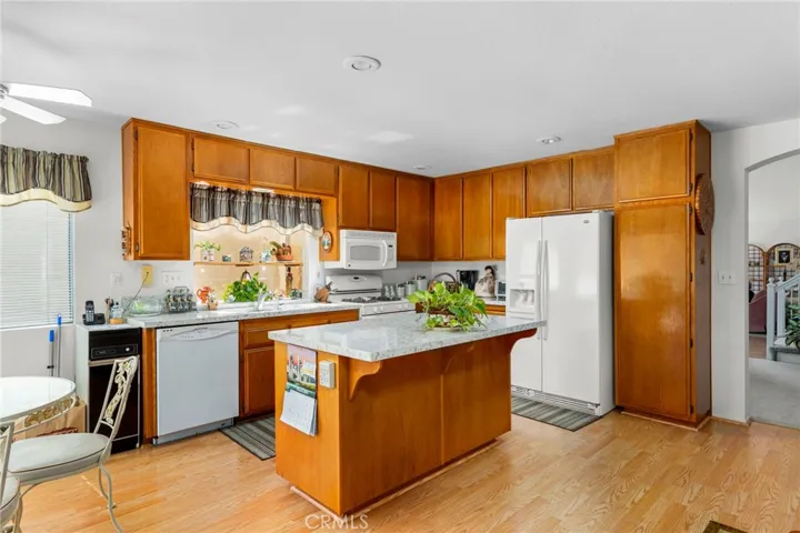 Kitchen with atrium window over sink
