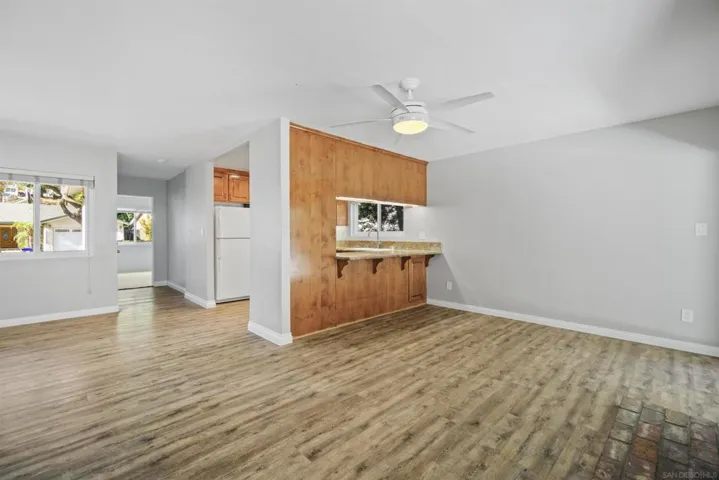 Kitchen opens to the LR.