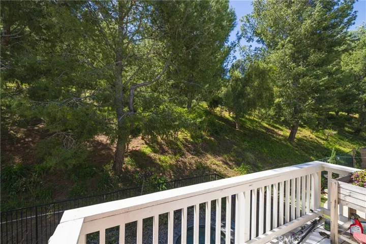 Private backyard balcony