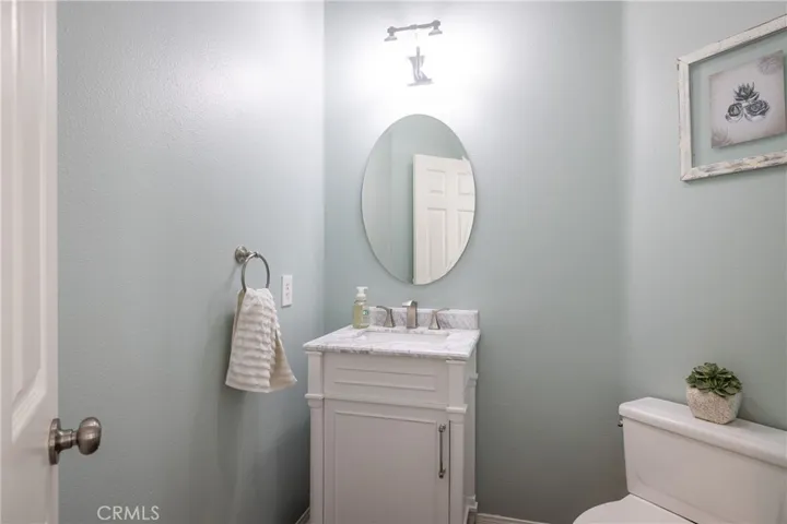 Downstairs powder bathroom