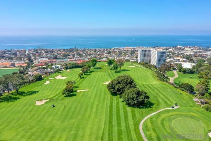 South facing view to La Jolla Country Club and Pacific Ocean