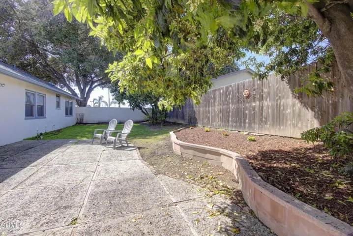 Private rear yard