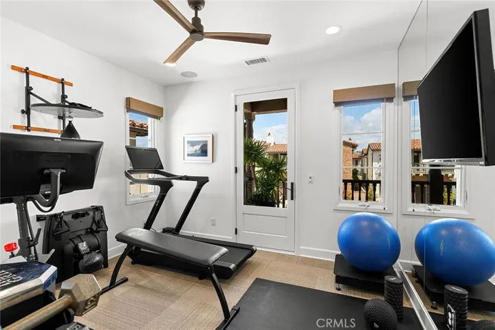 Converted suite to home gym.