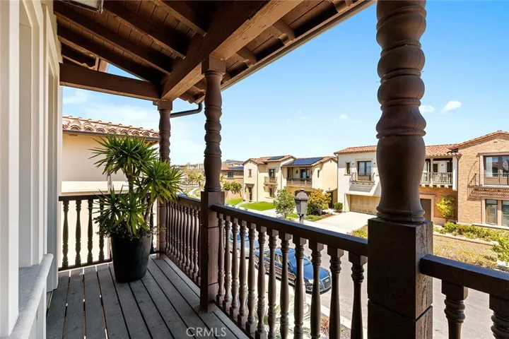 Front deck off converted home office / gym suite.