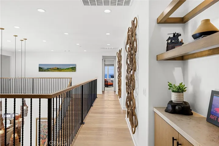 Ocean-view hallway.