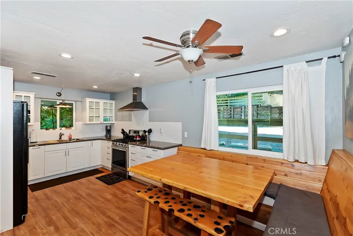 Kitchen and dining area