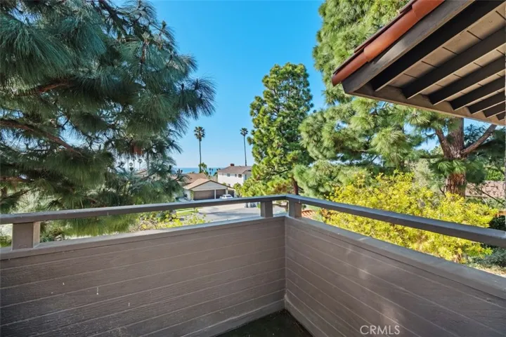Primary bedroom balcony with view