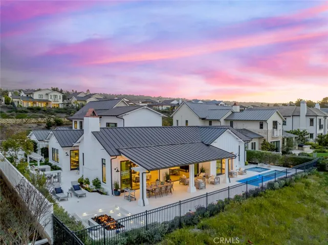 View of the home from the golf course