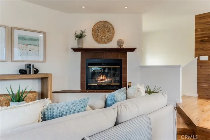 Fireplace non-functioning, photo enhanced with fire.